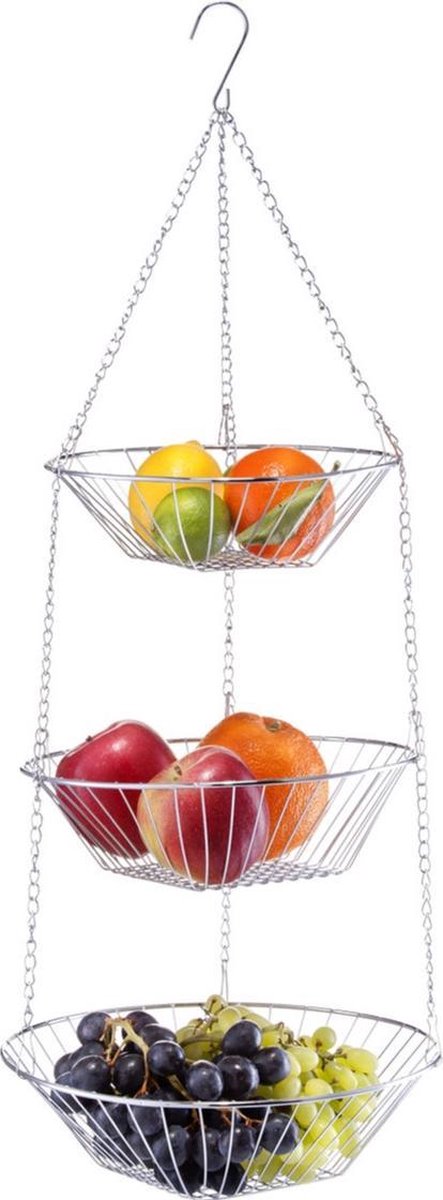 Zilveren ronde fruitschaal